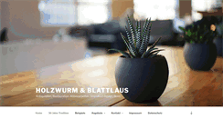 Desktop Screenshot of holzwurm-blattlaus.de