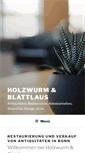 Mobile Screenshot of holzwurm-blattlaus.de